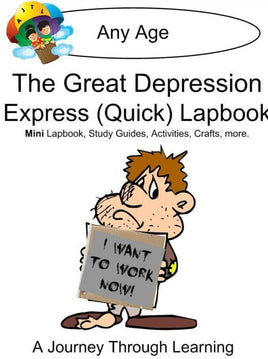 Great Depression Express Lapbook - A Journey Through Learning Lapbooks 