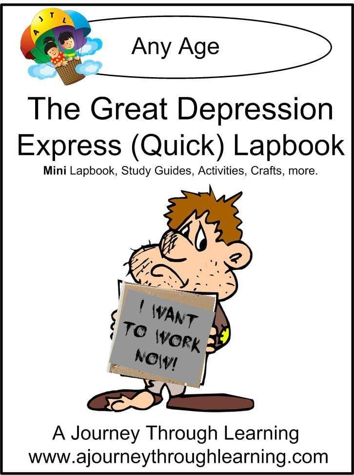 Great Depression Express Lapbook - A Journey Through Learning Lapbooks 