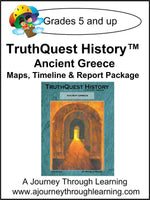 Ancient Greece Supplements Made for TruthQuest History - A Journey Through Learning Lapbooks 
