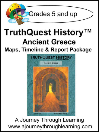 Ancient Greece Supplements Made for TruthQuest History - A Journey Through Learning Lapbooks 