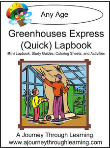 Greenhouses Express Lapbook - A Journey Through Learning Lapbooks 