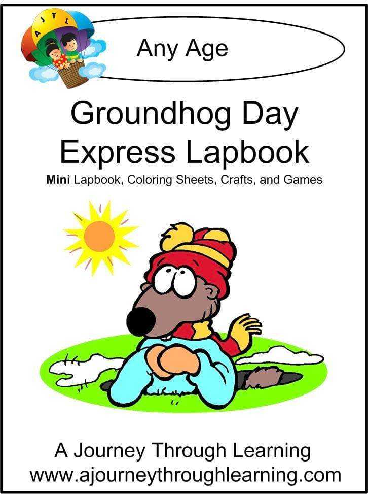 Groundhog Day Express Lapbook - A Journey Through Learning Lapbooks 