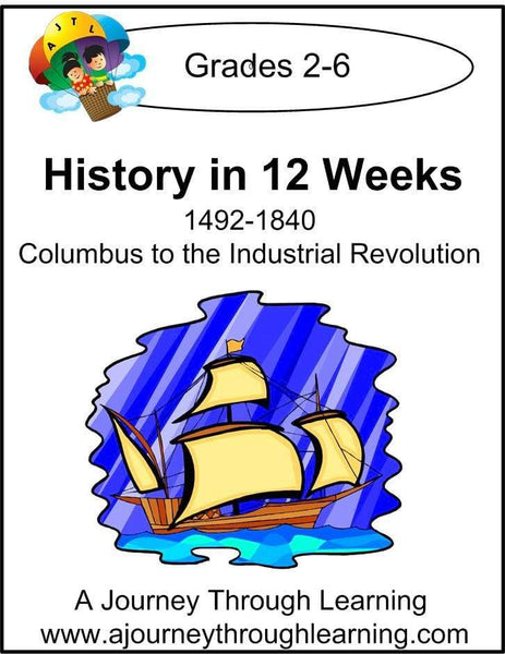 History in 12 Weeks Unit Study - A Journey Through Learning Lapbooks 