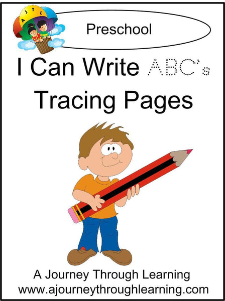 I Can Write ABCs Pages - A Journey Through Learning Lapbooks 