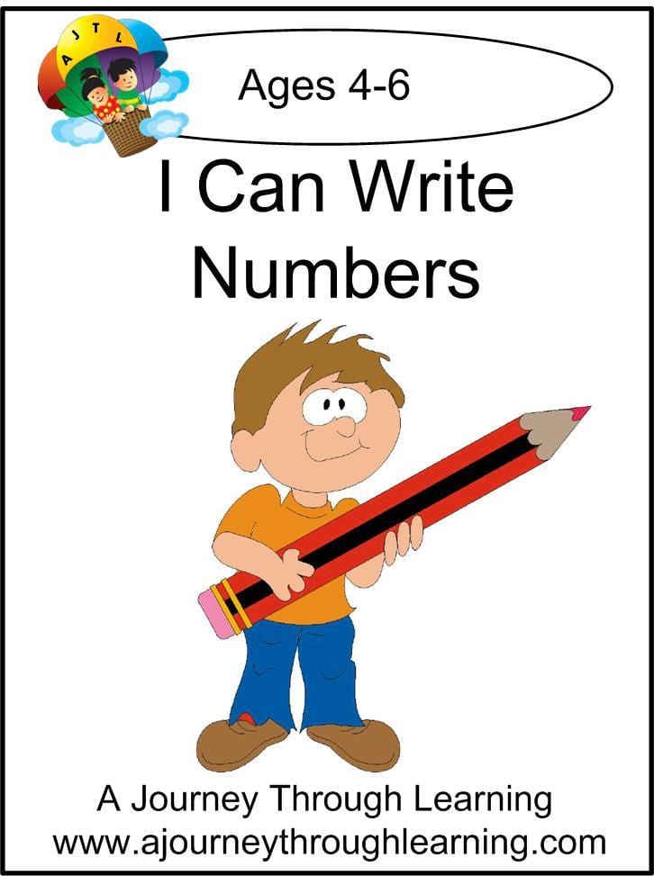 I Can Write Numbers Pages - A Journey Through Learning Lapbooks 
