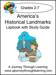 America's Historical Landmarks Lapbook with Study Guide - A Journey Through Learning Lapbooks 