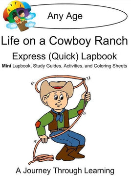 Life on a Cowboy Ranch Express Lapbook - A Journey Through Learning Lapbooks 