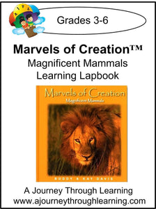 New Leaf Press- Marvels of Creation: Magnificent Mammals Lapbook - A Journey Through Learning Lapbooks 