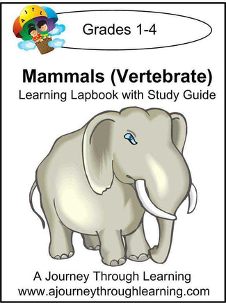 Exploring Mammals Lapbook with Study Guide - A Journey Through Learning Lapbooks 