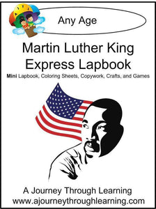Martin Luther King Express Lapbook - A Journey Through Learning Lapbooks 