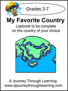 My Favorite Country Lapbook - A Journey Through Learning Lapbooks 