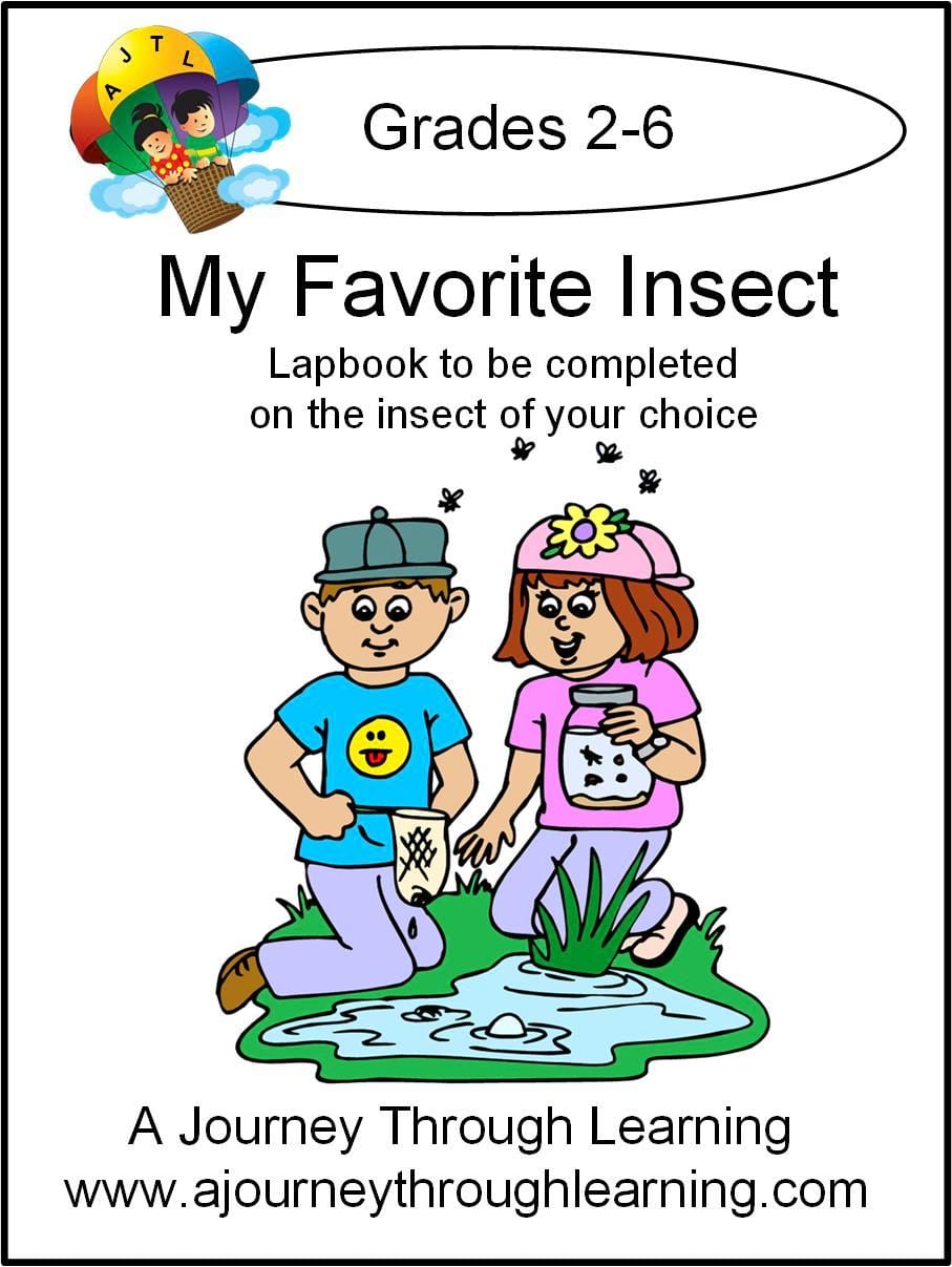 My Favorite Insect Lapbook - A Journey Through Learning Lapbooks 
