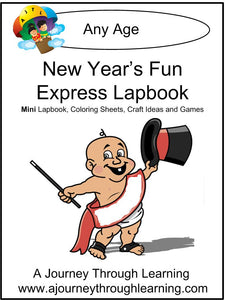 New Year's Fun Express Lapbook - A Journey Through Learning Lapbooks 