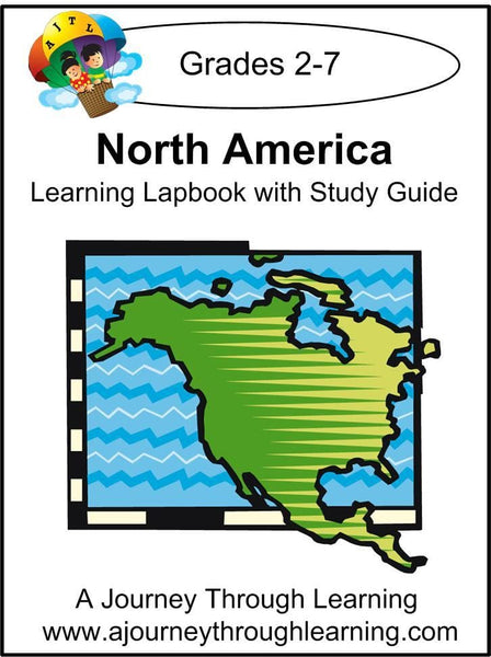 North America Lapbook with Study Guide - A Journey Through Learning Lapbooks 