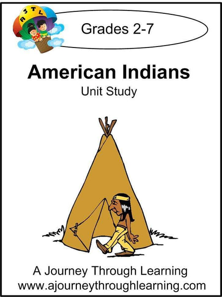 American Indians Unit Study - A Journey Through Learning Lapbooks 