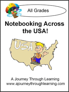 Notebooking Across the USA Notebooking Pages - A Journey Through Learning Lapbooks 