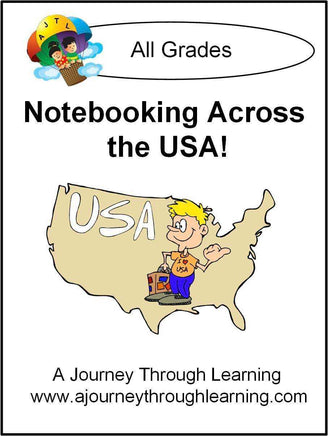 Notebooking Across the USA Notebooking Pages - A Journey Through Learning Lapbooks 