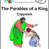 Parables of a King Copywork (printed letters) - A Journey Through Learning Lapbooks 