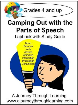 Parts of Speech Lapbook - A Journey Through Learning Lapbooks 