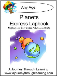 Planets Express Lapbook - A Journey Through Learning Lapbooks 