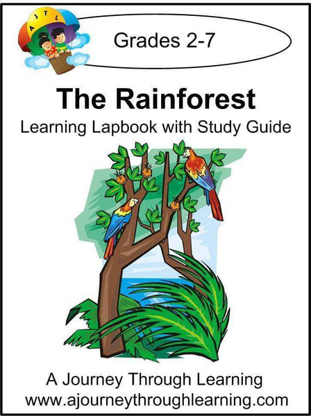 Rainforest Lapbook with Study Guide - A Journey Through Learning Lapbooks 