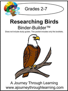Researching Birds Binder-Builder - A Journey Through Learning Lapbooks 