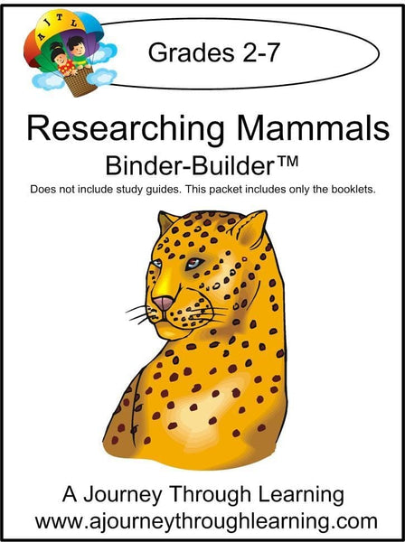 Researching Mammals Binder-Builder - A Journey Through Learning Lapbooks 