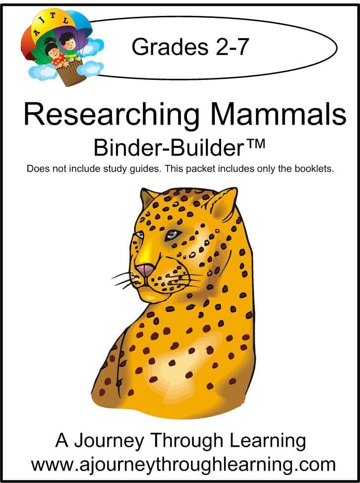 Researching Mammals Binder-Builder - A Journey Through Learning Lapbooks 