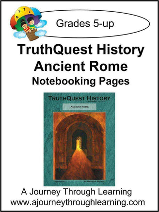 Ancient Rome Supplements Made for TruthQuest History - A Journey Through Learning Lapbooks 