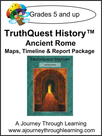 Ancient Rome Supplements Made for TruthQuest History - A Journey Through Learning Lapbooks 