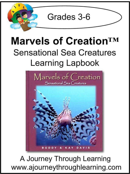 New Leaf Press- Marvels of Creation: Sensational Sea Creatures Lapbook - A Journey Through Learning Lapbooks 