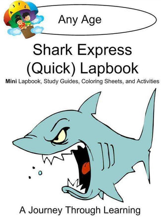 Sharks Express Lapbook - A Journey Through Learning Lapbooks 