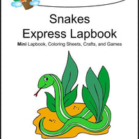 Snakes Express Lapbook - A Journey Through Learning Lapbooks 