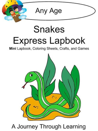 Snakes Express Lapbook - A Journey Through Learning Lapbooks 