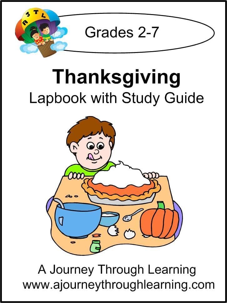 Thanksgiving Lapbook with Study Guide - A Journey Through Learning Lapbooks 