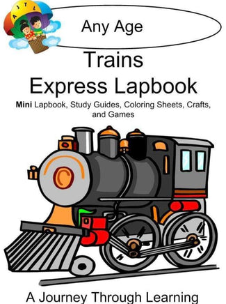 Trains Express Lapbook - A Journey Through Learning Lapbooks 