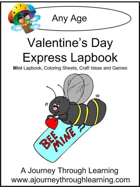 Valentine's Day Express Lapbook - A Journey Through Learning Lapbooks 