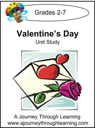 Valentine's Day Unit Study - A Journey Through Learning Lapbooks 