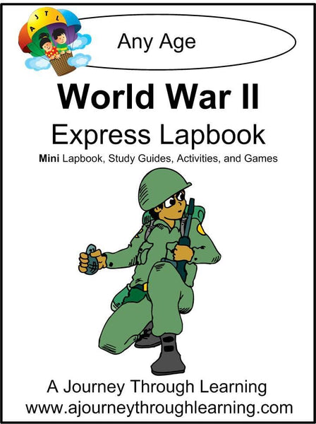 World War II Express Lapbook - A Journey Through Learning Lapbooks 