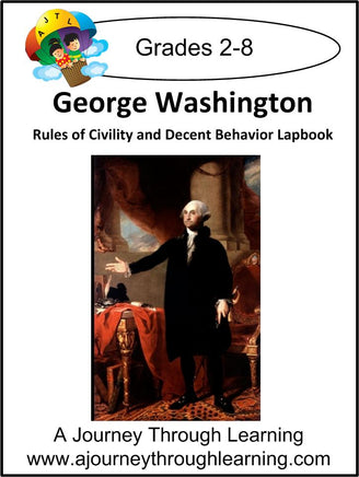 George Washington's Rules of Civility and Decent Behavior Lapbook - A Journey Through Learning Lapbooks 