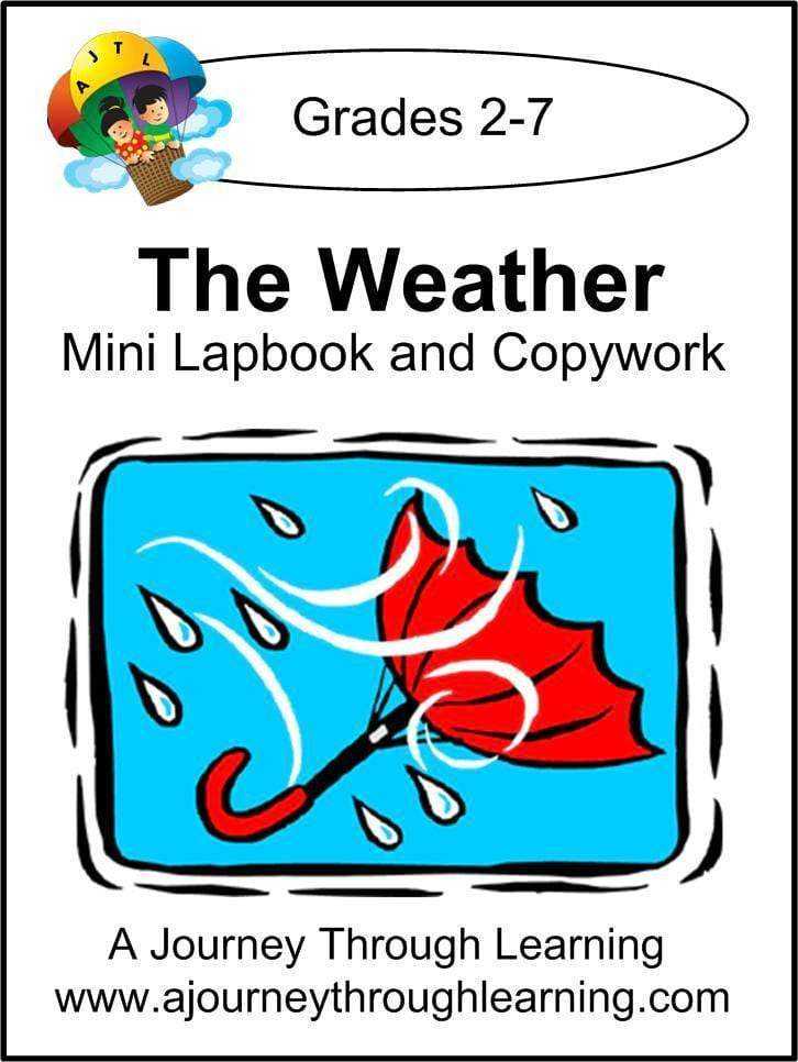 Weather Lapbook with Study Guide and Copywork - A Journey Through Learning Lapbooks 