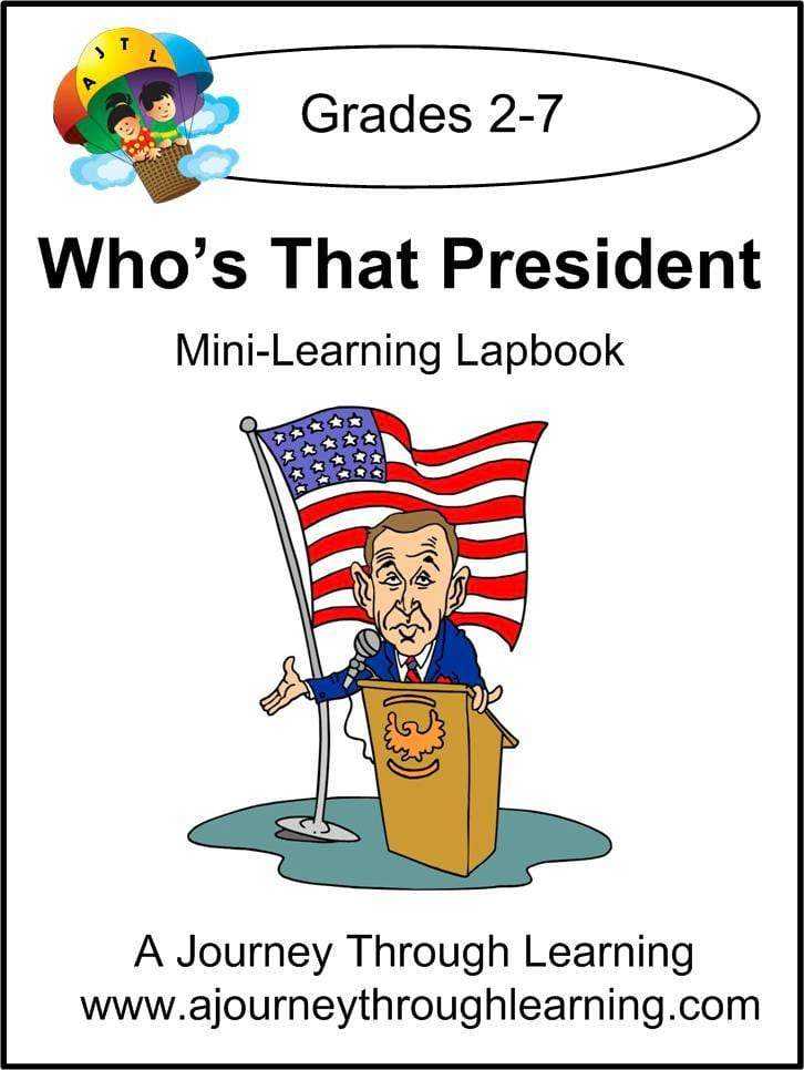 Who's That President Express Lapbook - A Journey Through Learning Lapbooks 