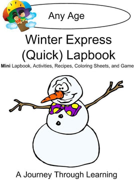 Winter Express Lapbook - A Journey Through Learning Lapbooks 