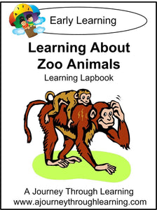 Learning About Zoo Animals Lapbook - A Journey Through Learning Lapbooks 