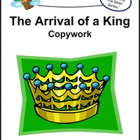 Jesus-The Arrival of a King Copywork (printed letters) - A Journey Through Learning Lapbooks 