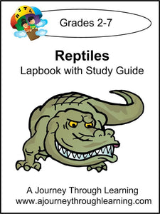 Reptiles Lapbook with Study Guide - A Journey Through Learning Lapbooks 