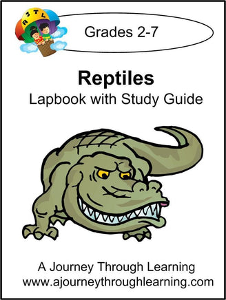 Reptiles Lapbook with Study Guide - A Journey Through Learning Lapbooks 