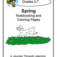 Spring Notebooking and Coloring Pages - A Journey Through Learning Lapbooks 